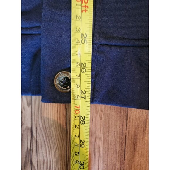 Wayne Gretzky Sweater Full Zip Vest Medium Marine Blue Long Sleeve - Picture 10 of 10